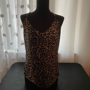 Leopard print bodysuit spaghetti strap
